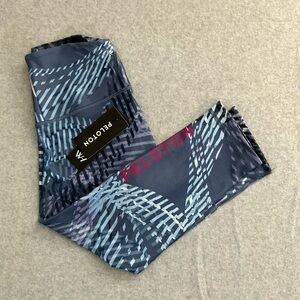 Peloton Leggings - Blue and Pink Pattern